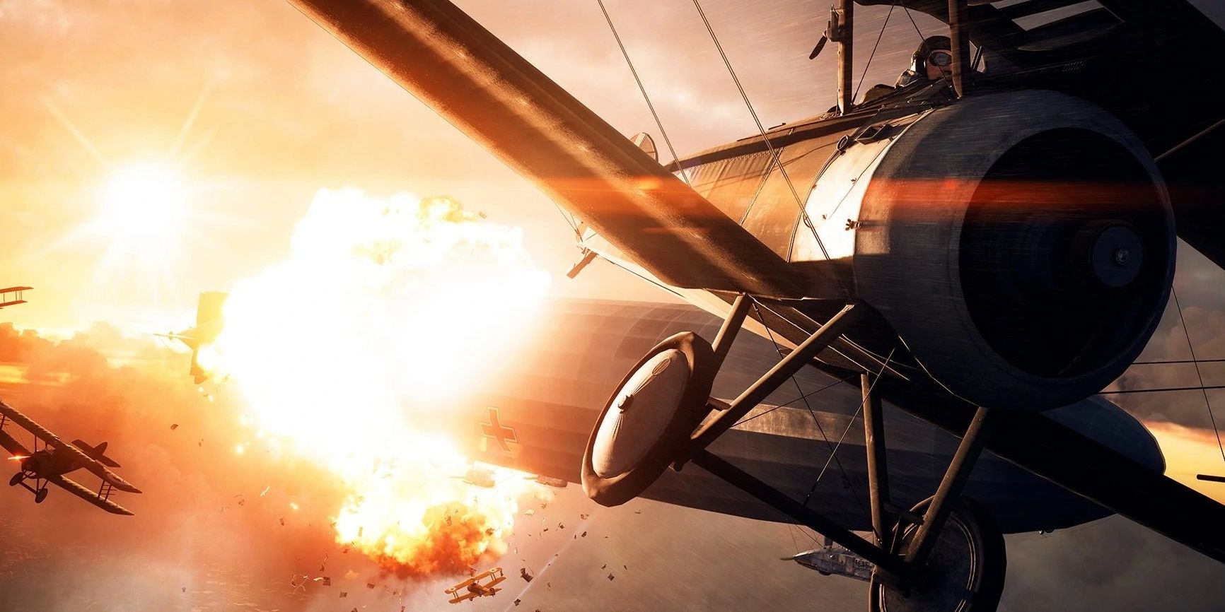 Aerial battle over London in Battlefield 1