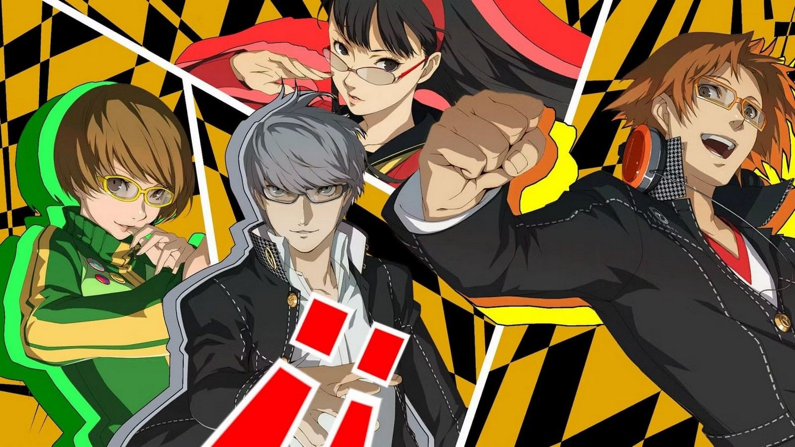 all out attack screen with chie yukiko yu and yosuke in persona 4 golden