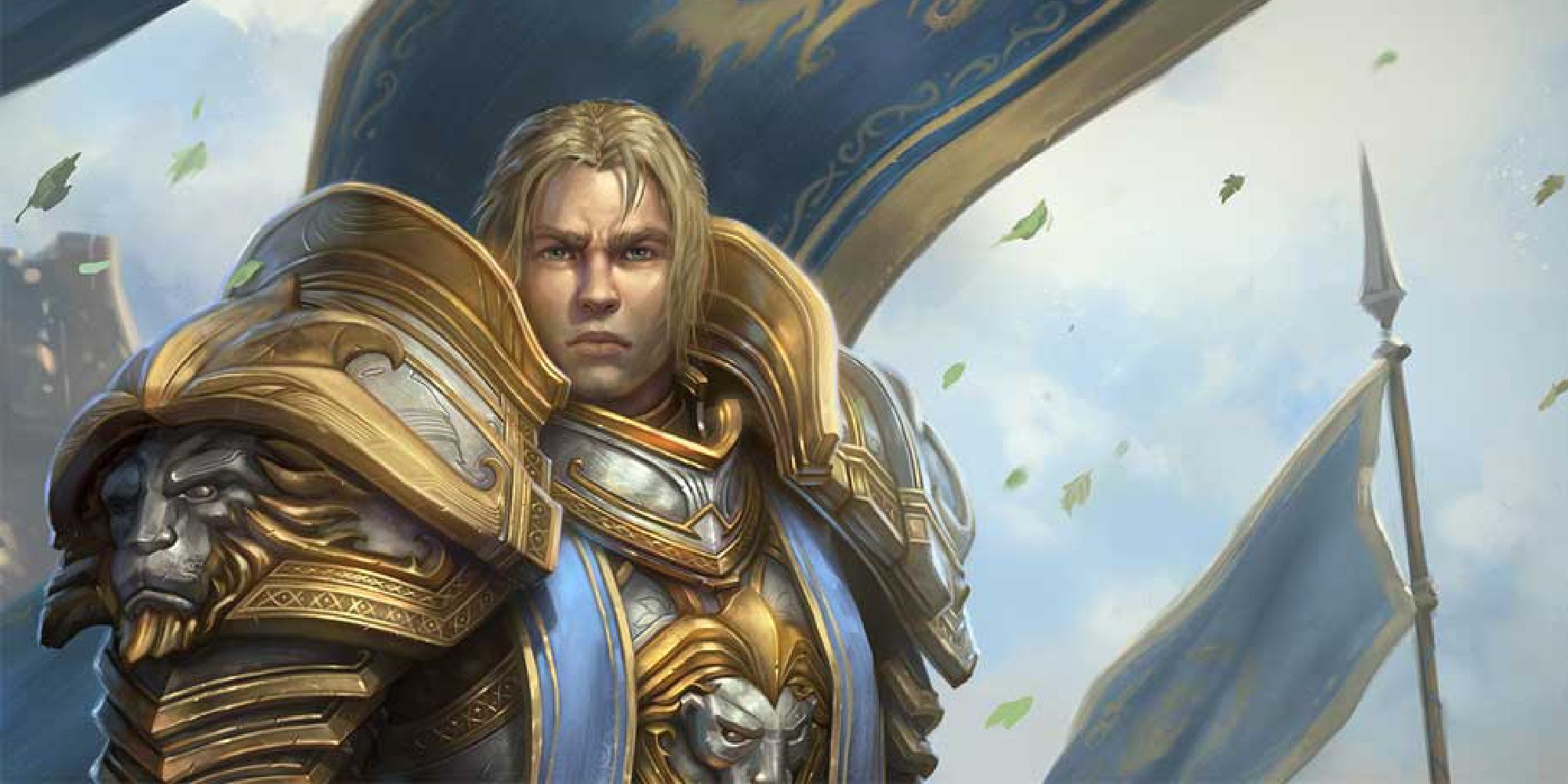 WoW's Anduin Wrynn poses during a battle