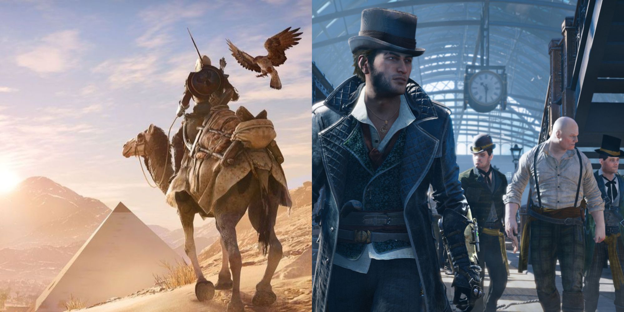 Assassin's Creed What Year Is Every Assassin’s Creed Game Set In Featured Split Image Origins and Syndicate