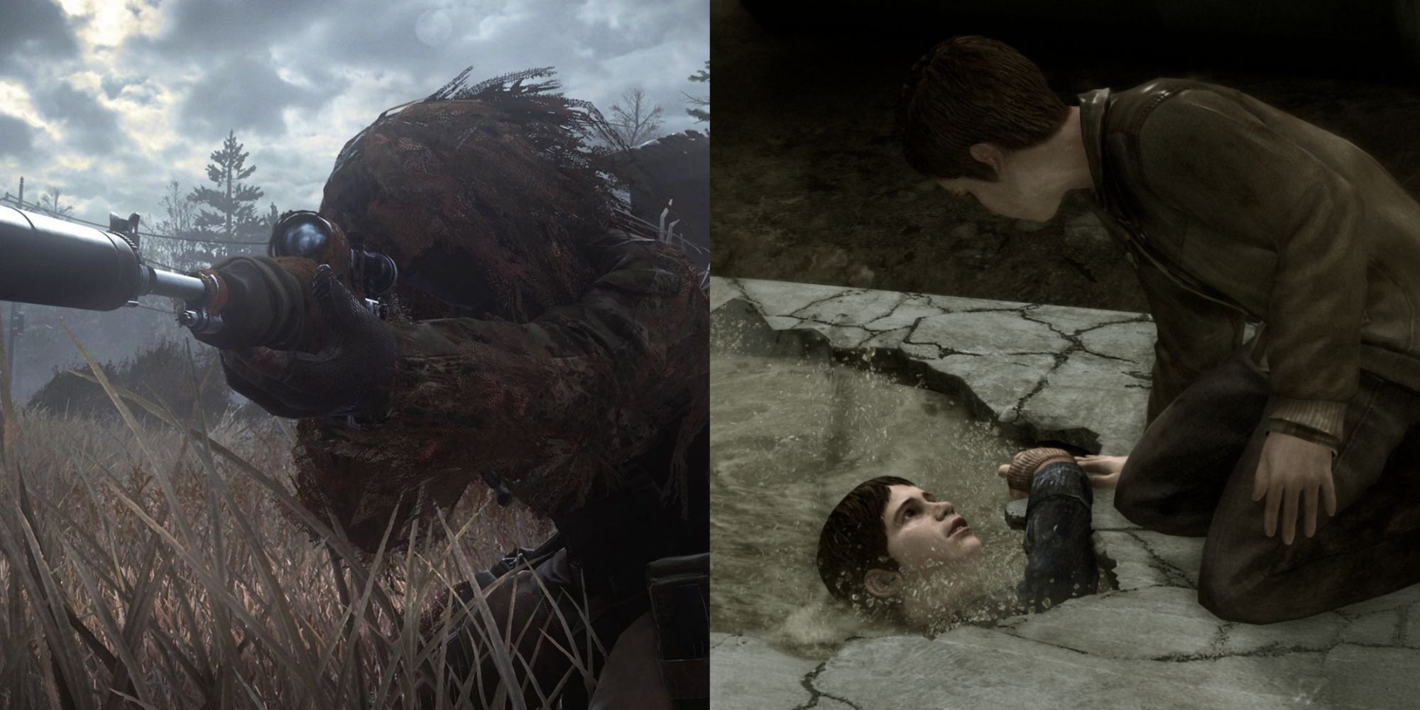 Best Gaming Flashbacks Featured Split Image Call Of Duty 4 And Heavy Rain