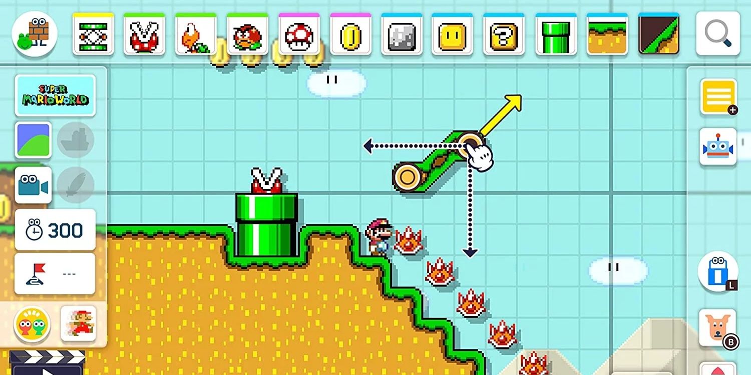 Building a world in Super Mario Maker 2