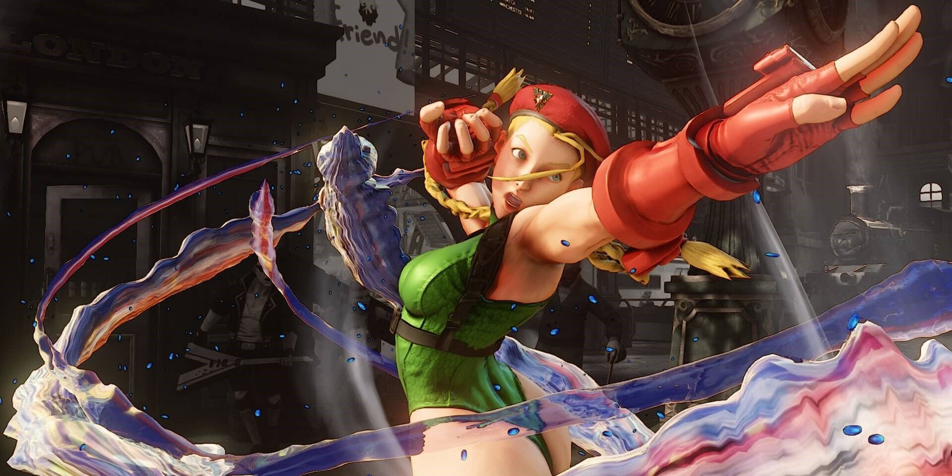 Cammy Street Fighter Series fight stance left arm extended