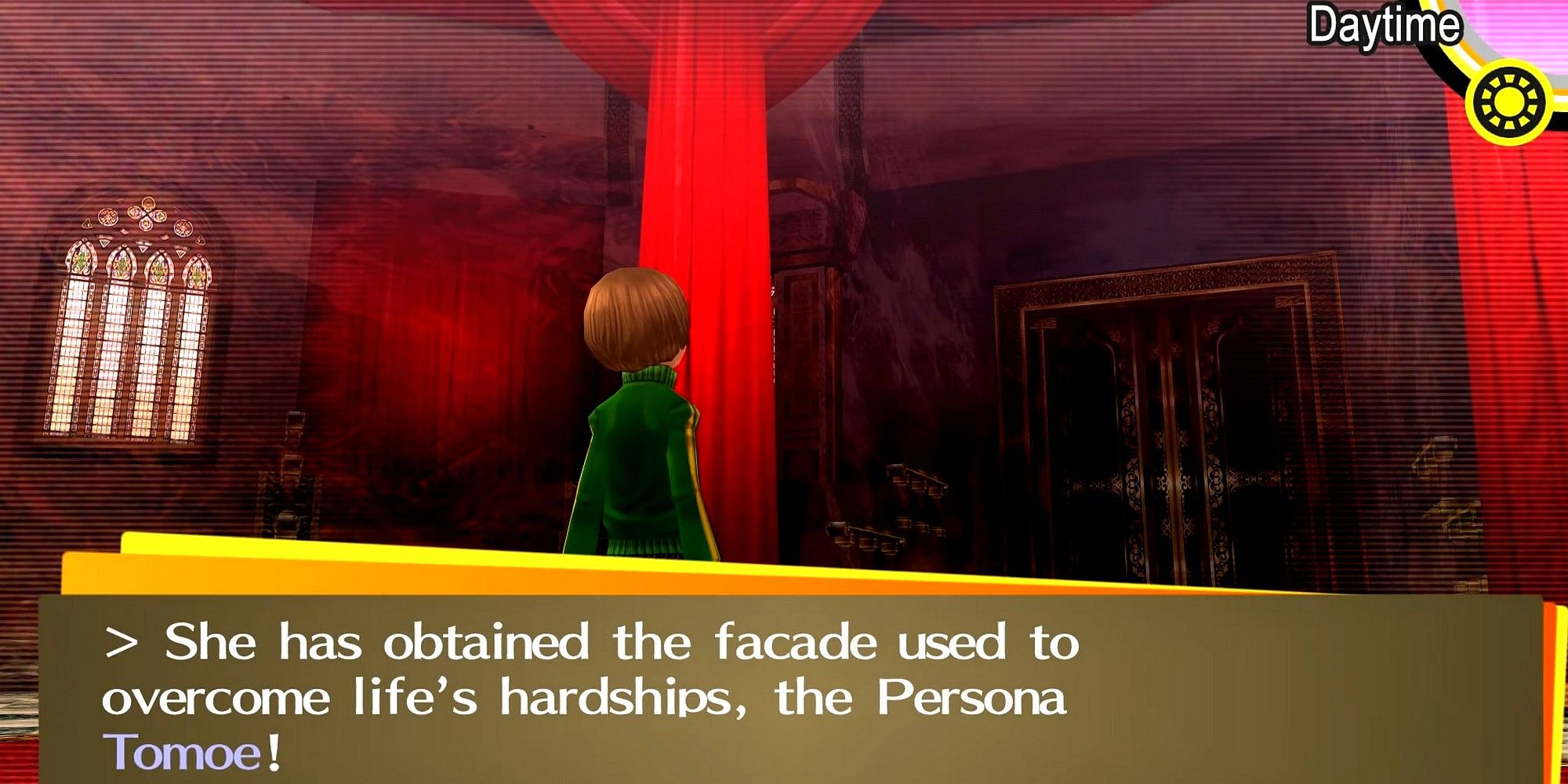 chie awakening to her persona tomoe in persona 4 golden