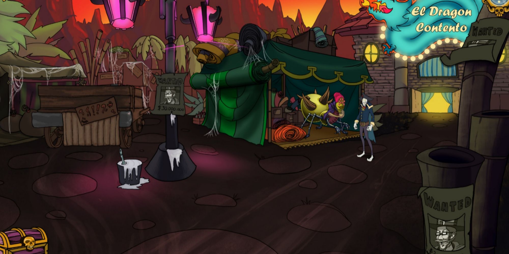 Cid exploring a creepy area in Darkestville Castle