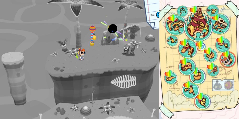 A collage of Triggor's location and where to find them on the map in Rainbow Billy.