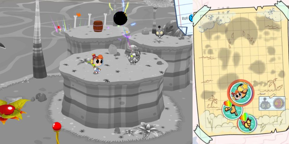 A collage of Eggin's location and where to find them on the map in Rainbow Billy.