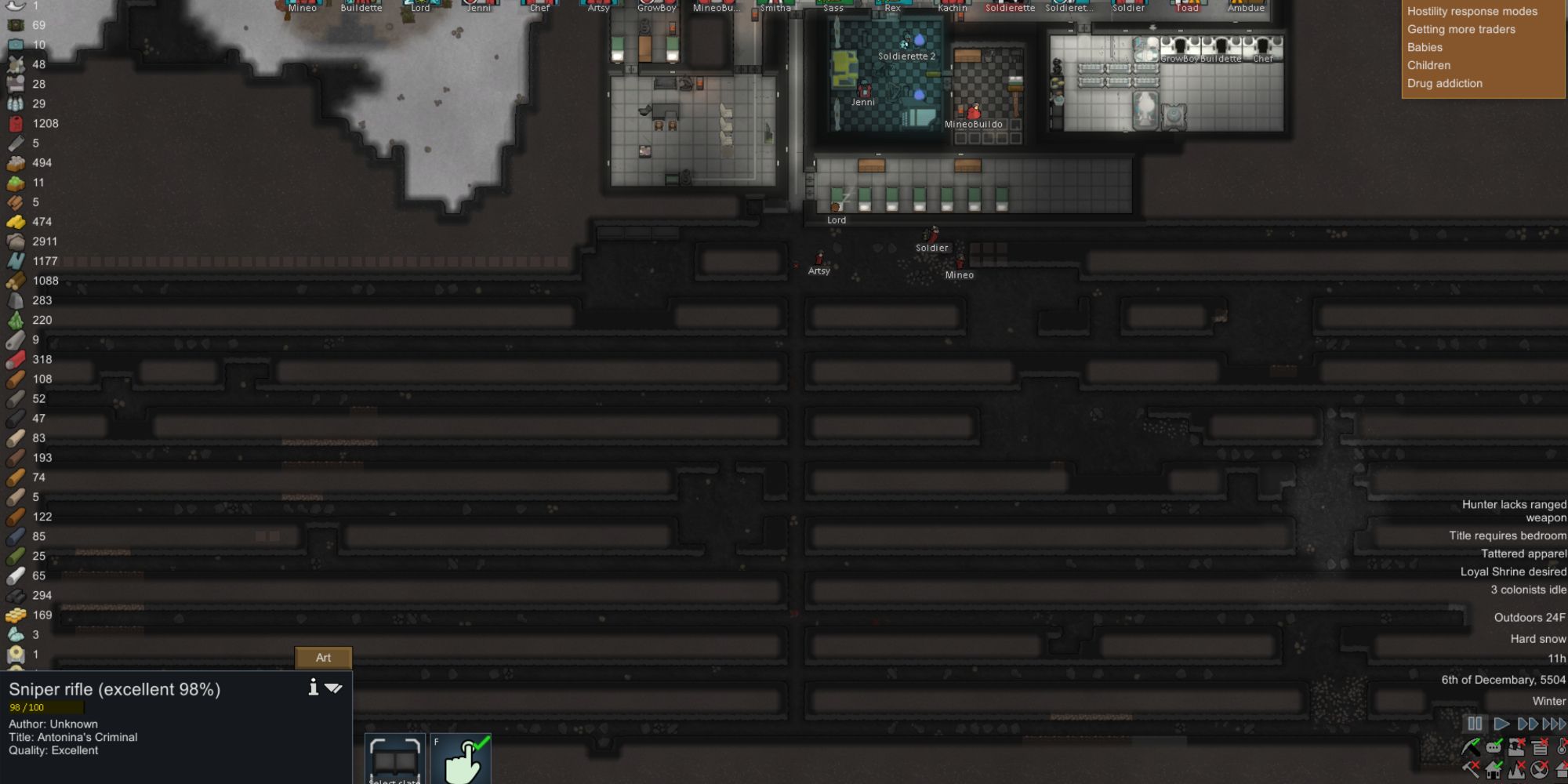 Rimworld Deep Mining into the mountain