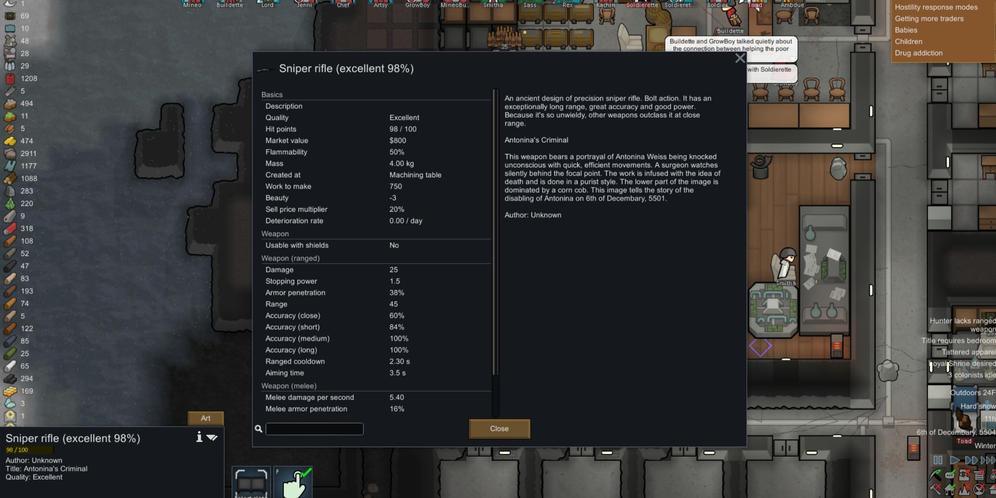 Rimworld Sniper