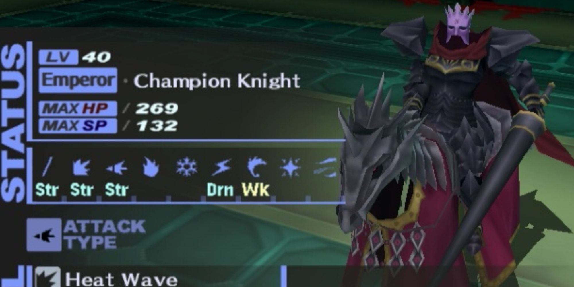 screenshot of champion knight from persona 3