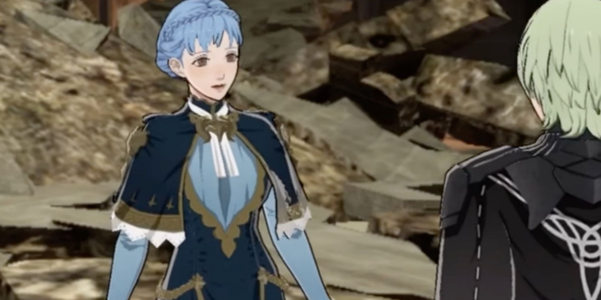  Marianne Talking to Byleth (Post Time Skip) from Fire Emblem: Three Houses