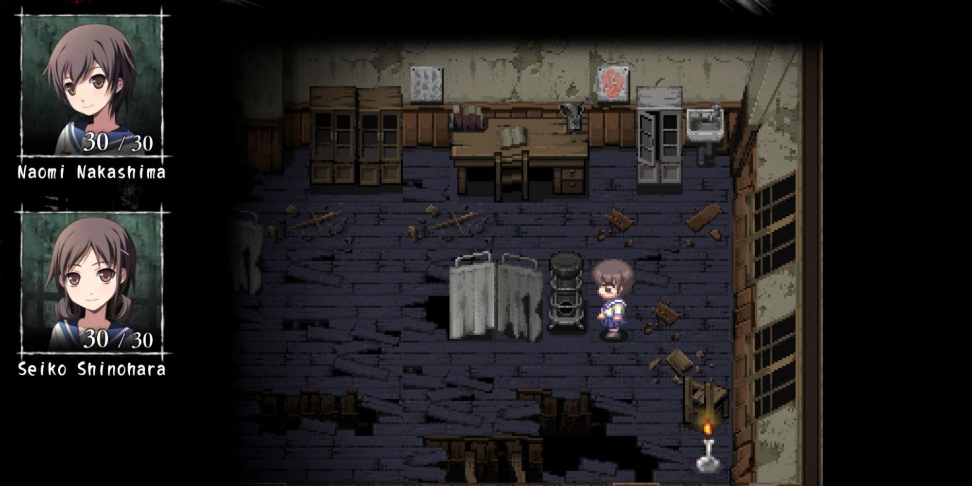 Corpse Party Walking Through Nurse's Office Seiko and Naomi Visual Novel RPG