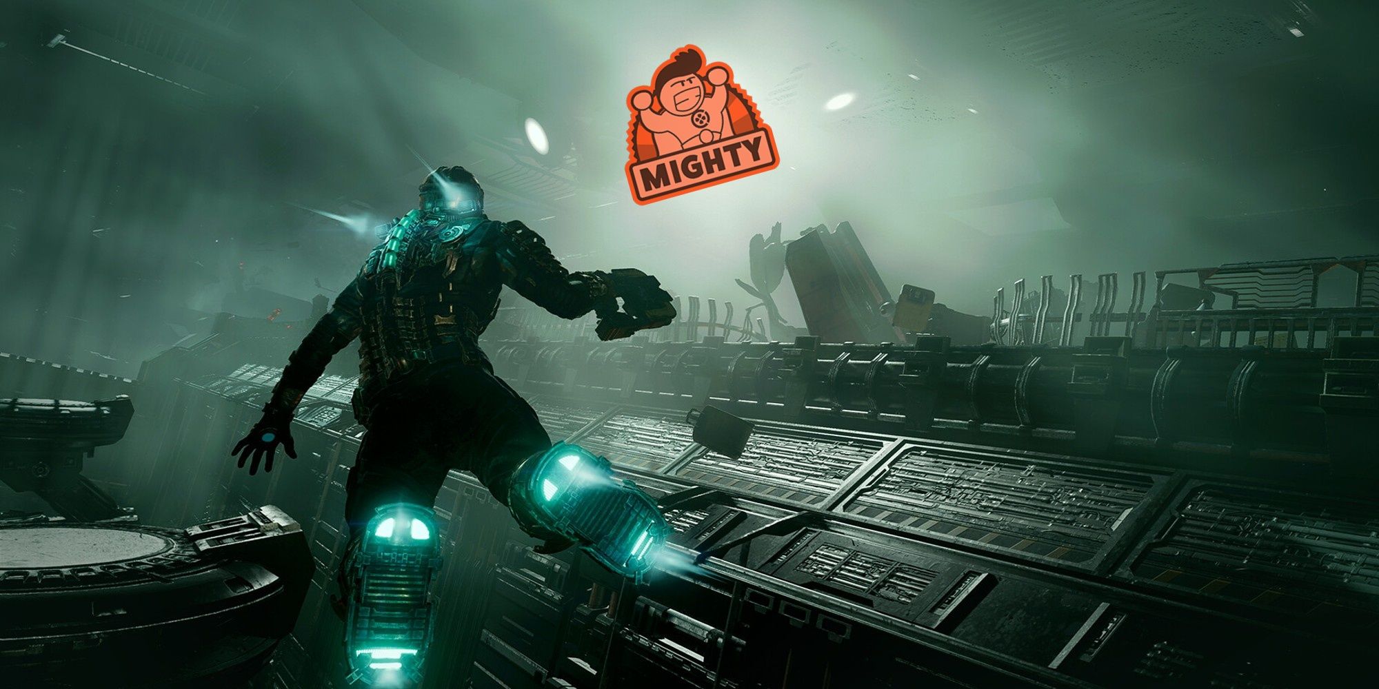 Dead Space Remake Isaac Clarke Is Floating Towards 'Mighty' Logo From OpenCritic