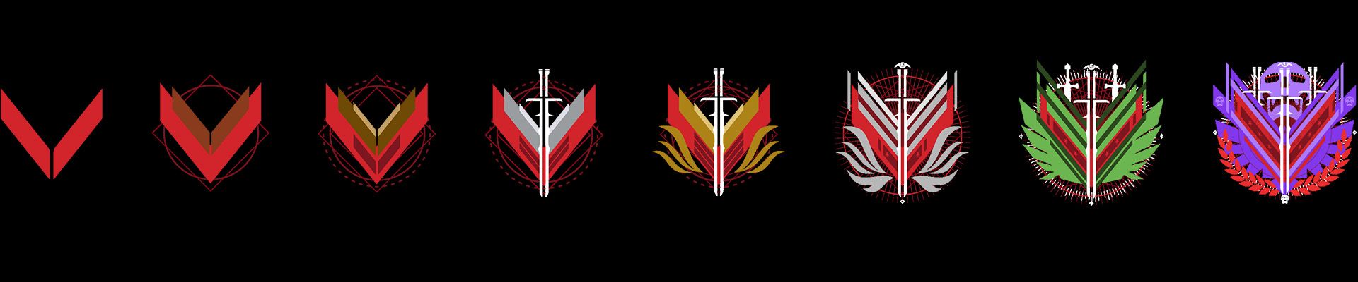Destiny 2 PvP Glory Division Rank Icons