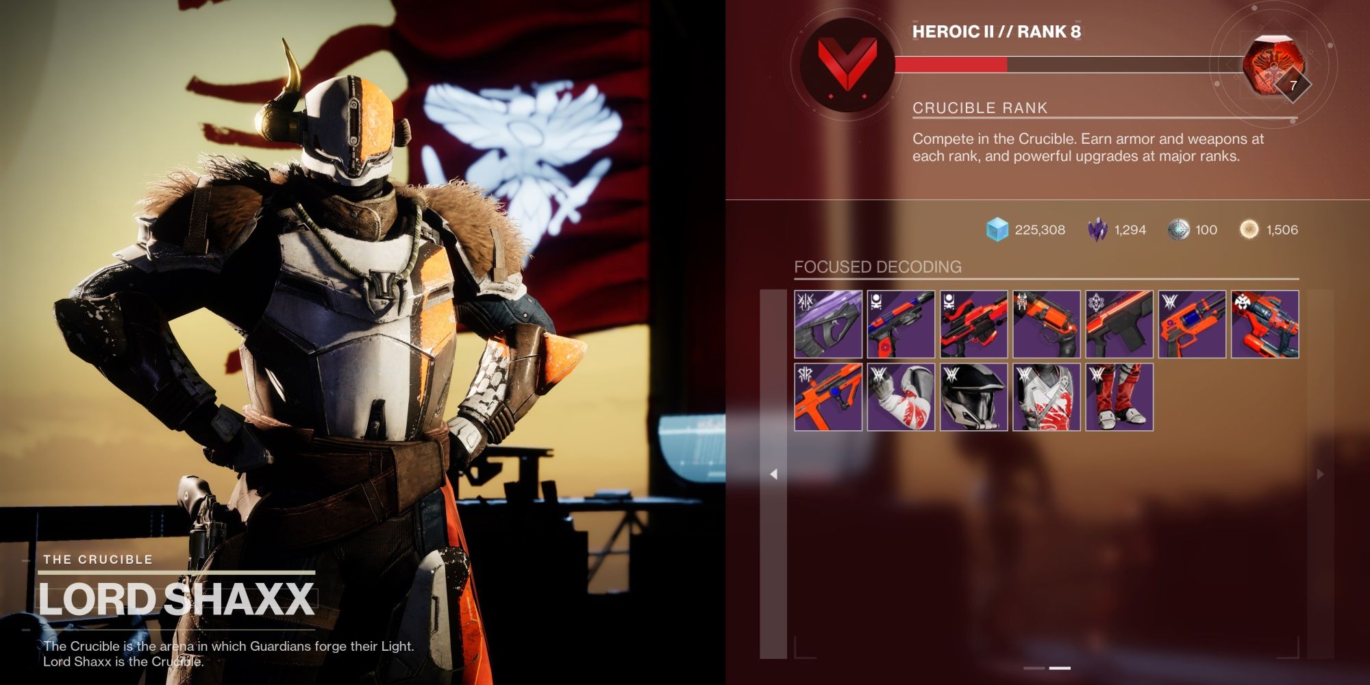 Destiny 2 Shaxx Umbral Focusing Menu