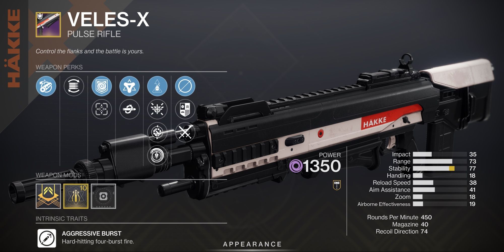 Destiny 2 Veles-X Perks