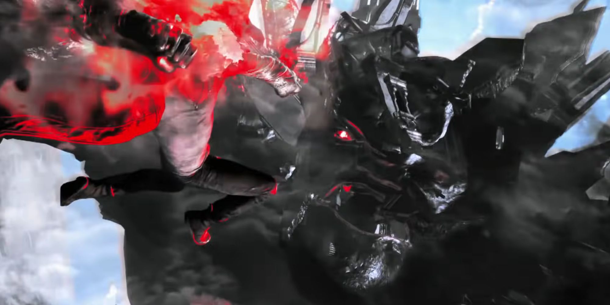 DmC Devil May Cry - Dante fighting Mundus in devil trigger