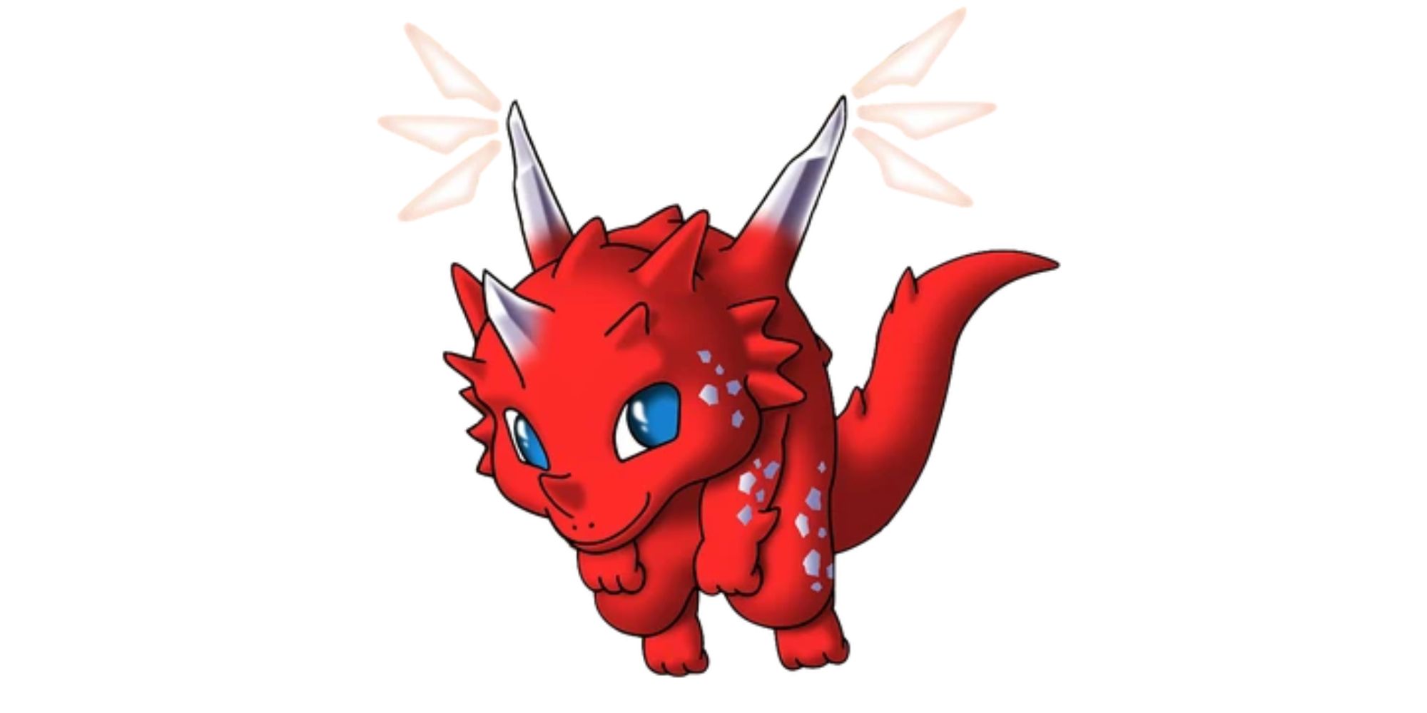 A red Fiery Dragling from Dragon Quest Treasures