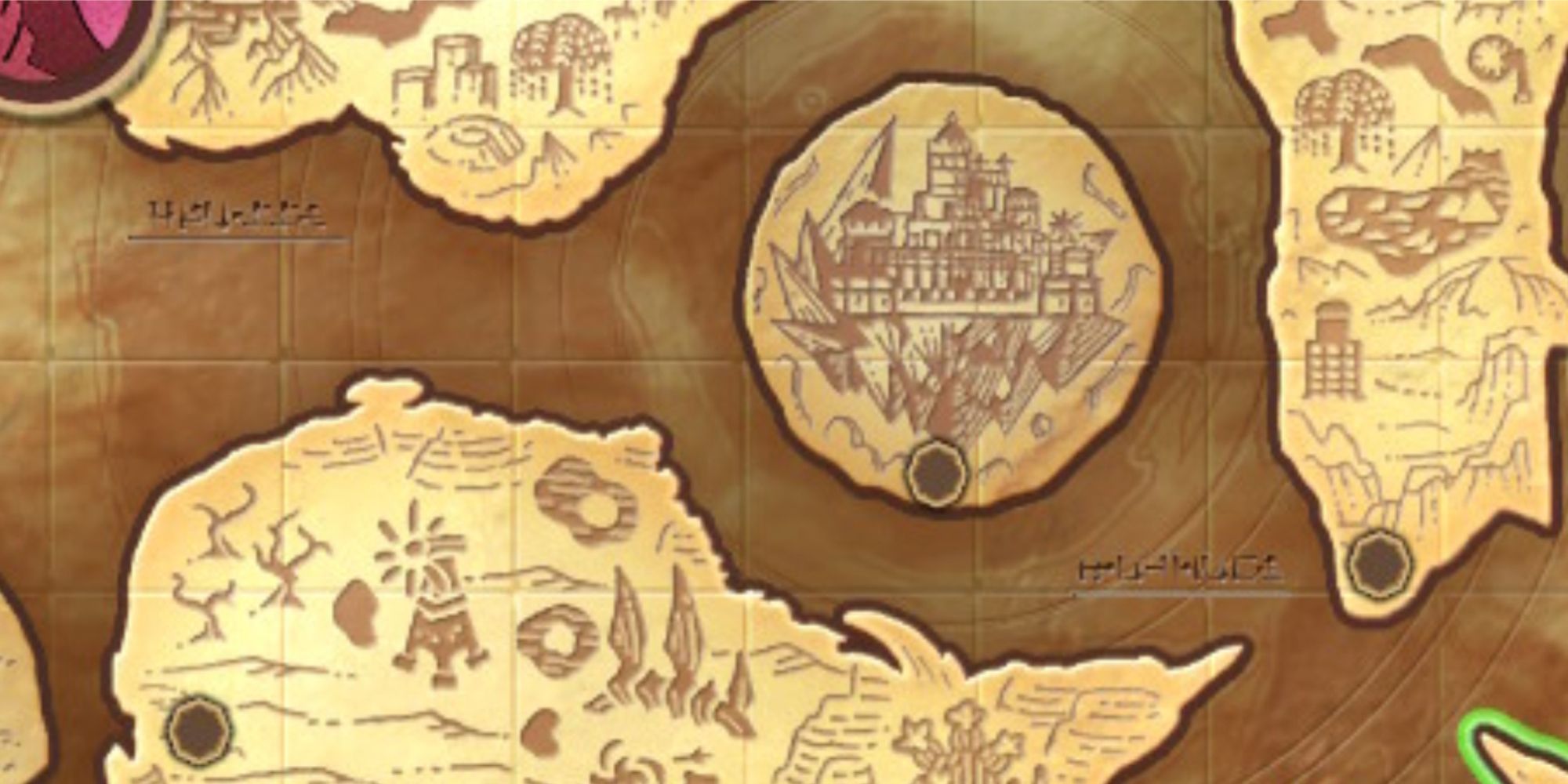 A portion of the Dragon Quest Treasures map