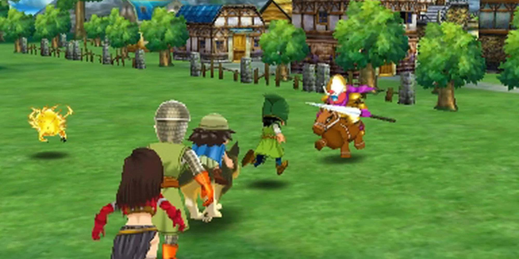 Dragon Quest 7 exploring the overworld