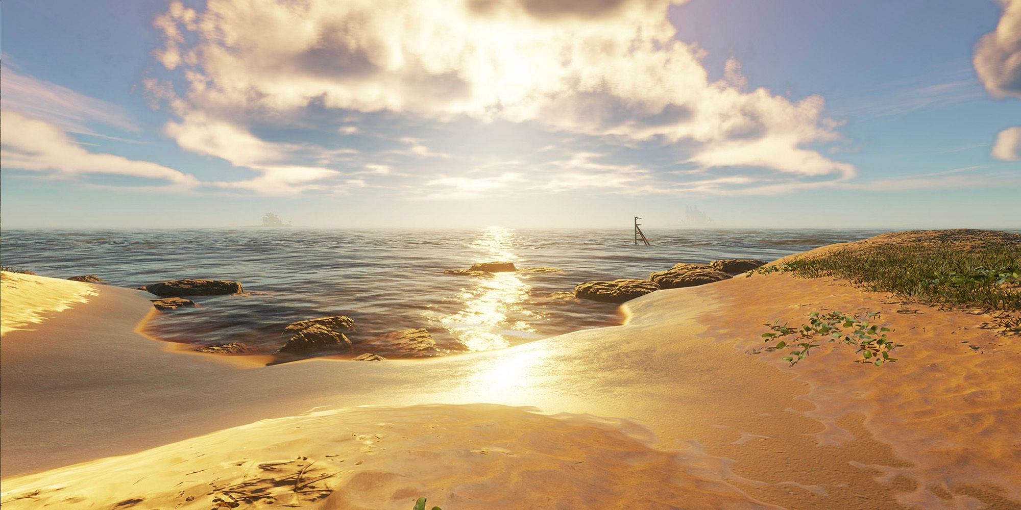 empty beach in stranded deep