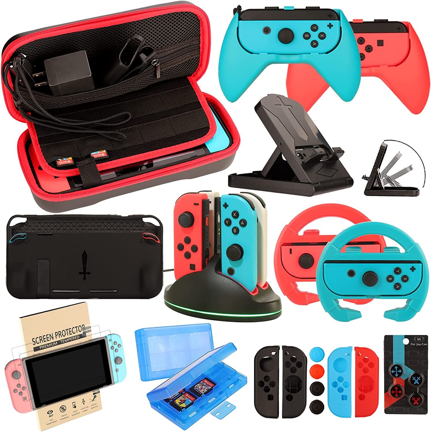 EOVOLA Accessories Kit for Nintendo Switch Switch OLED