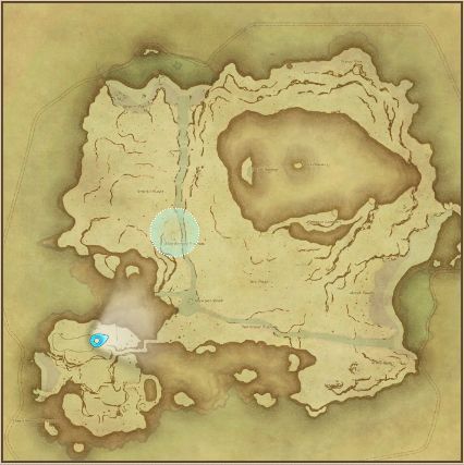 Final Fantasy 14 Island Cabbage Seeds location on map.