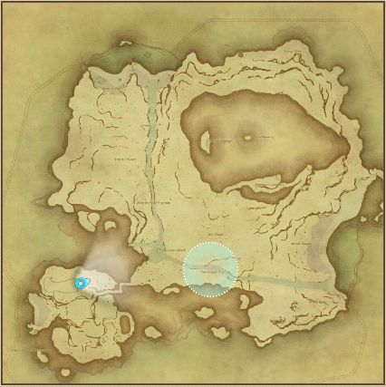 Final Fantasy 14 island log location on map.