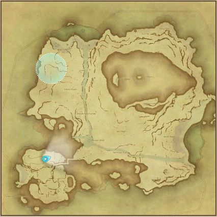 Final Fantasy 14 Island Parsnip Seeds location on map.