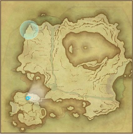 Final Fantasy 14 Islewort location on map.