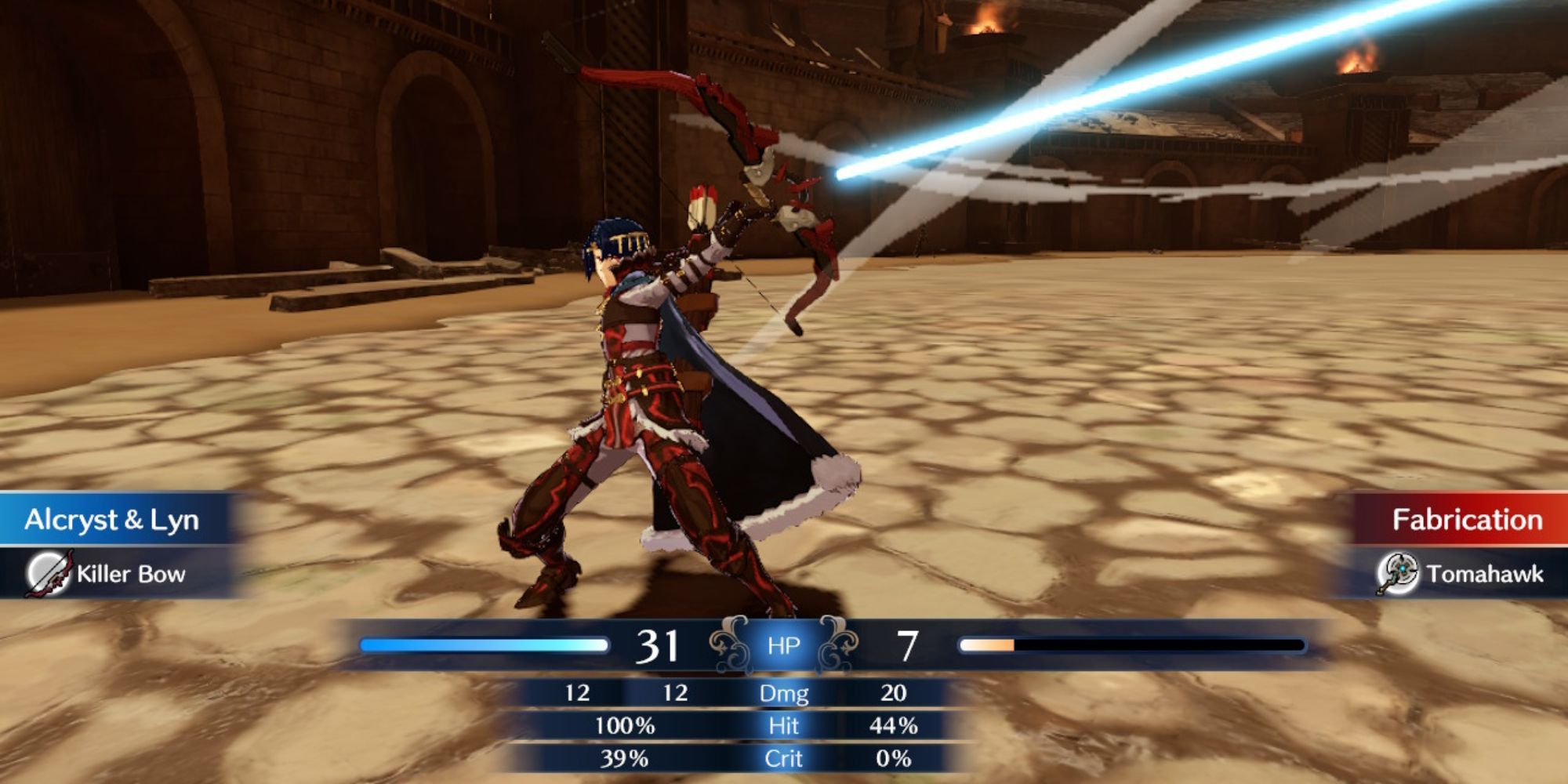 Fire Emblem Engage Alcryst scores a critical hit