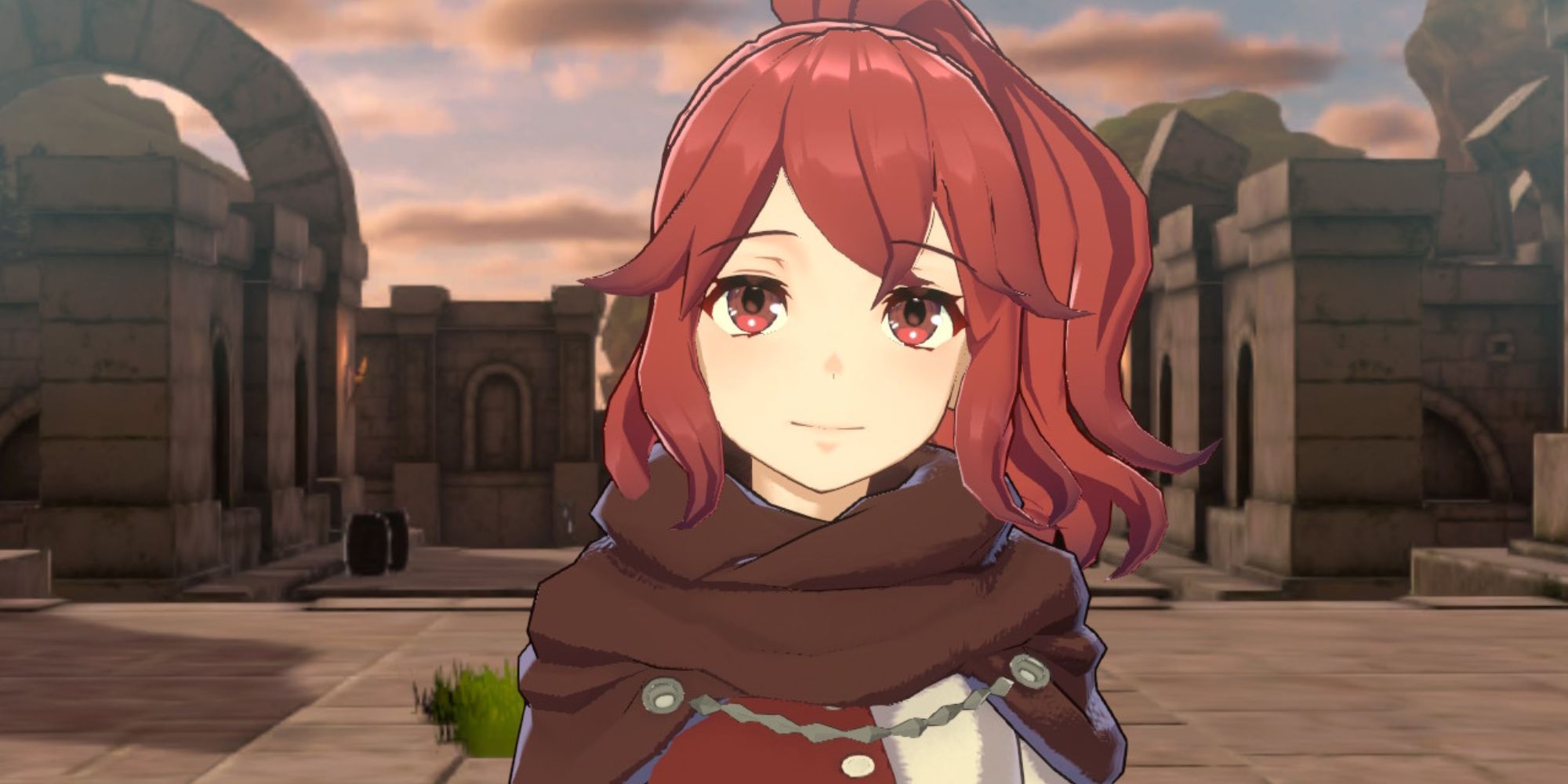 Fire Emblem Engage - Anna closeup during a conversation