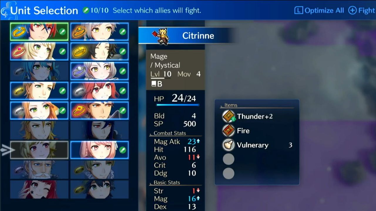 Fire Emblem Engage, Chapter 9, Selecting The Troops To Fight Ivy