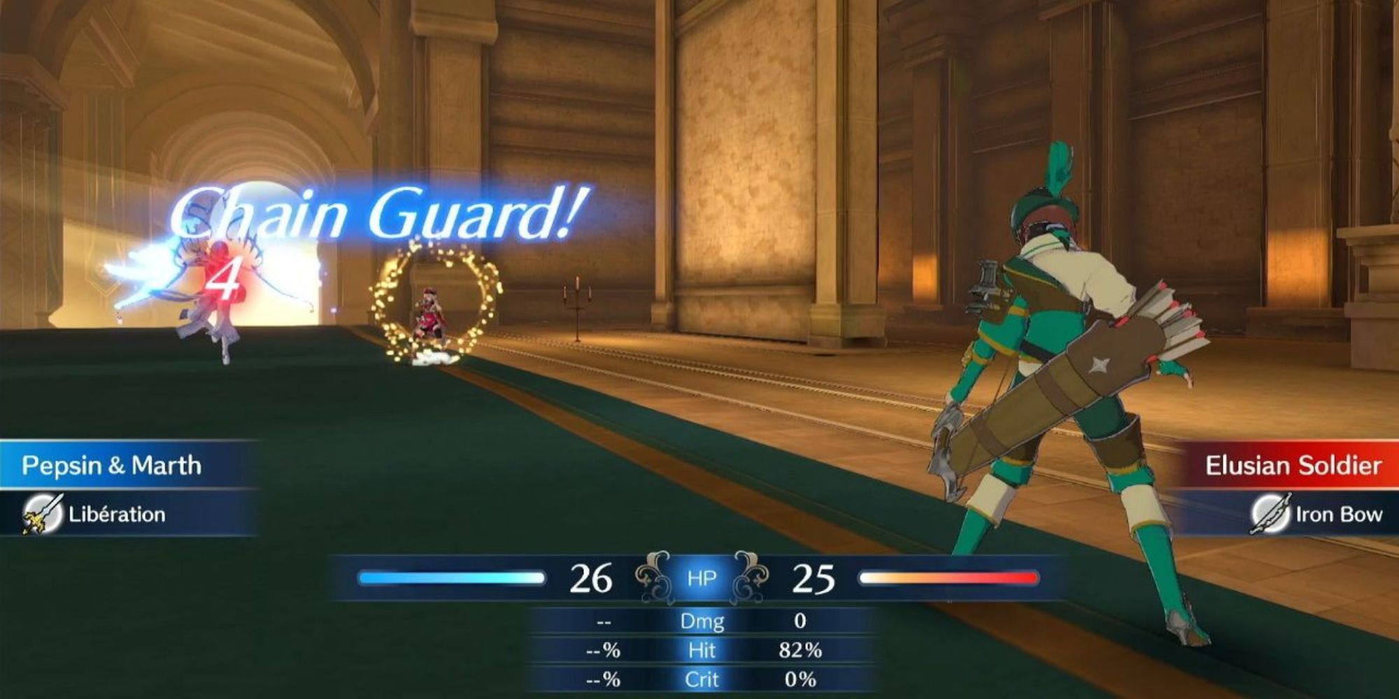 Fire Emblem Engage - Chain Guard being used in combat