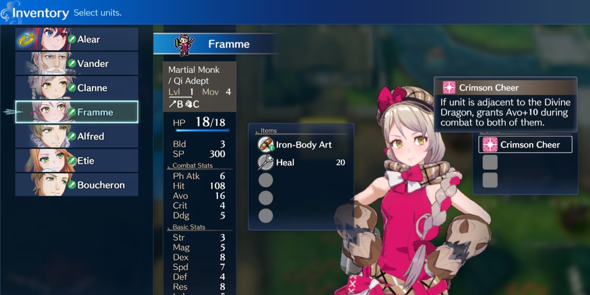 Fire Emblem Engage - Framme's personal skill