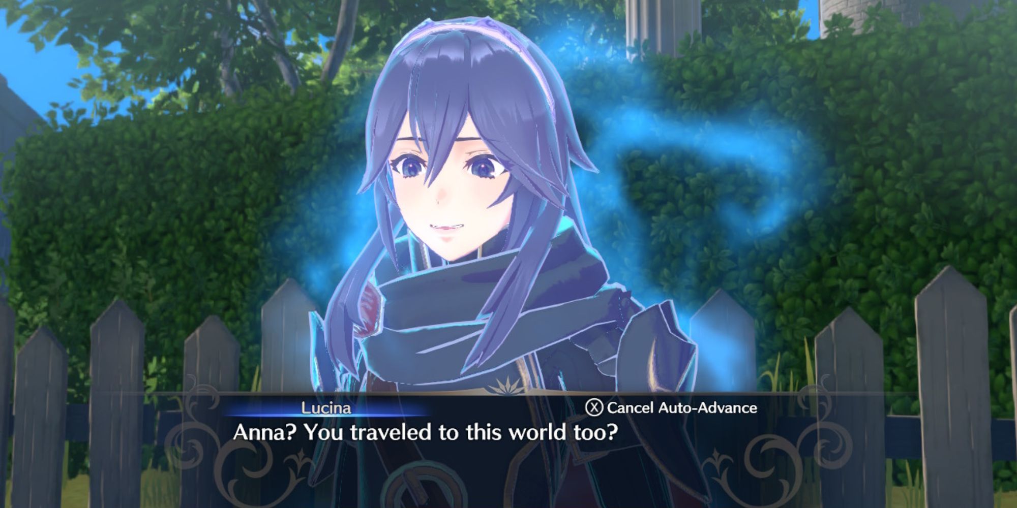 Fire Emblem Engage - Lucina talking to Anna