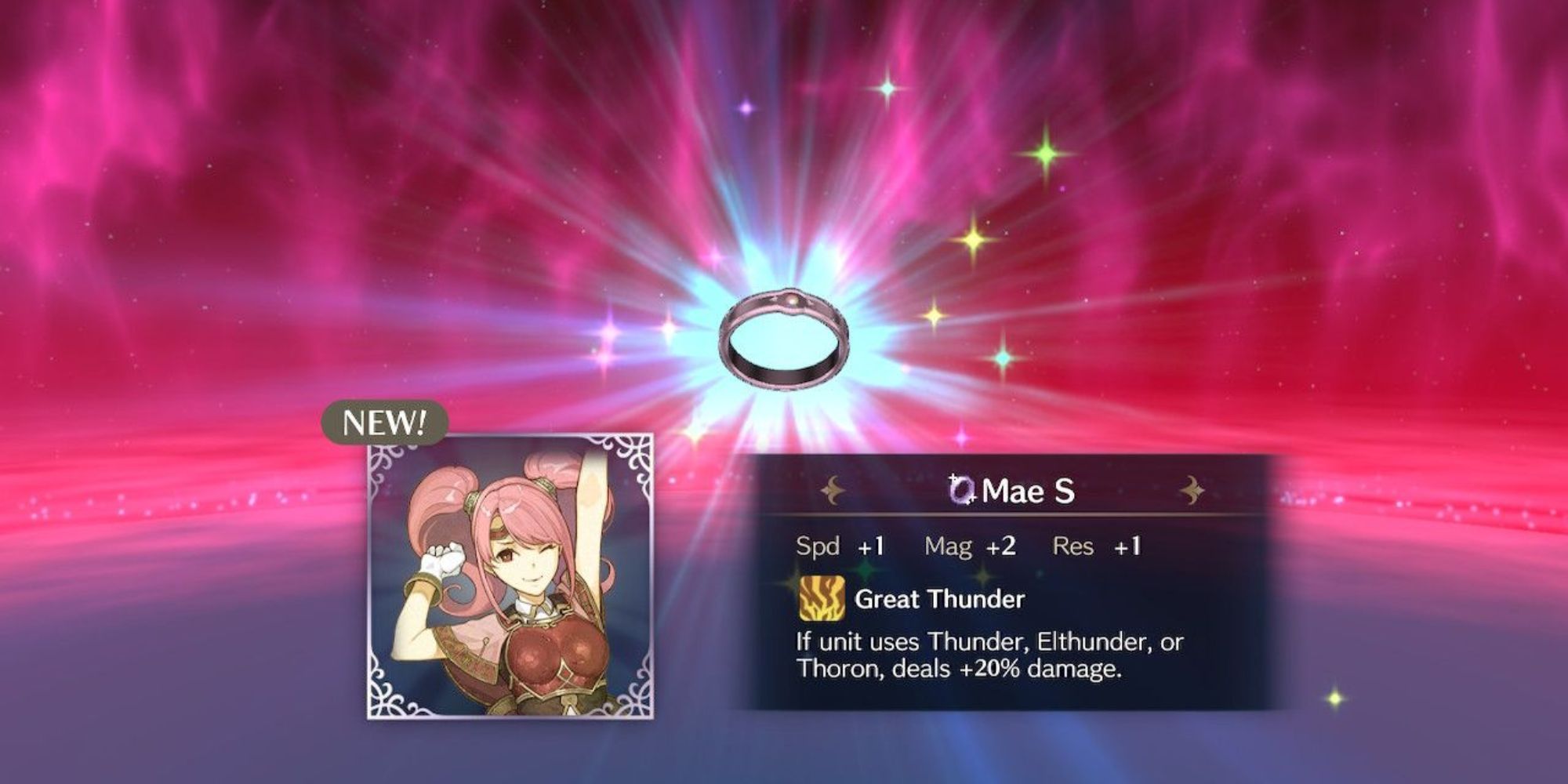 Fire Emblem Engage Mae's S Bond Ring Skill Great Thunder