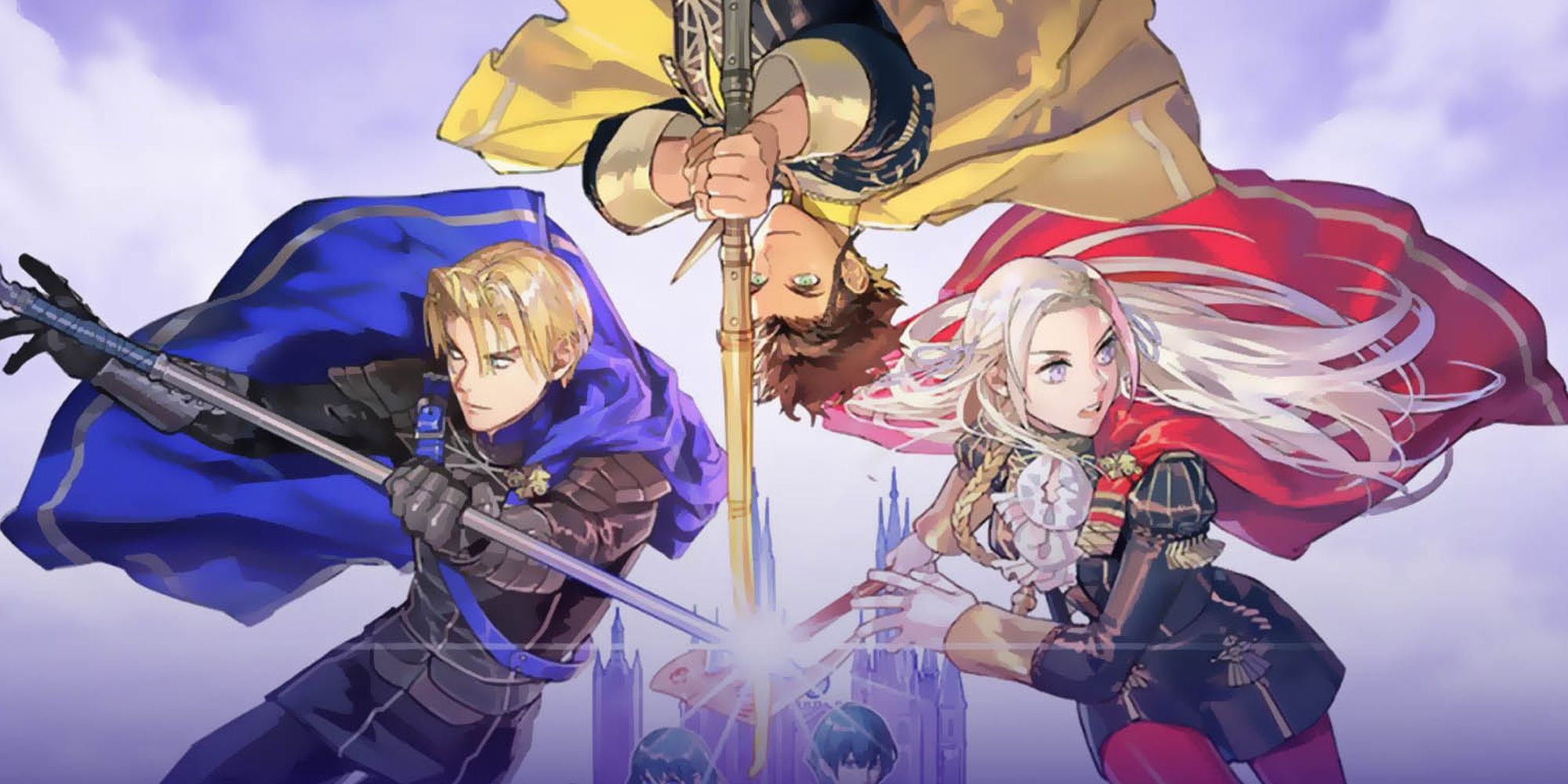 fire signals cover three houses cut off with dimitri claude and edelgard