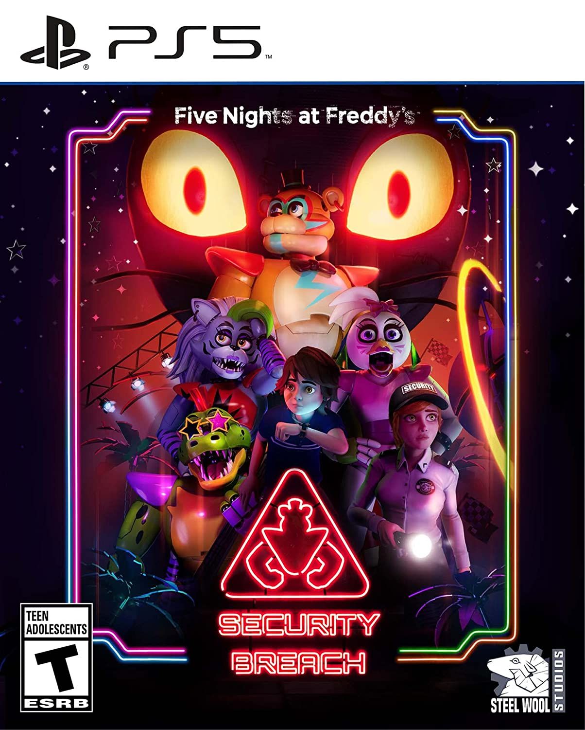 Five Nights at Freddy's Security Breach PS5 case.