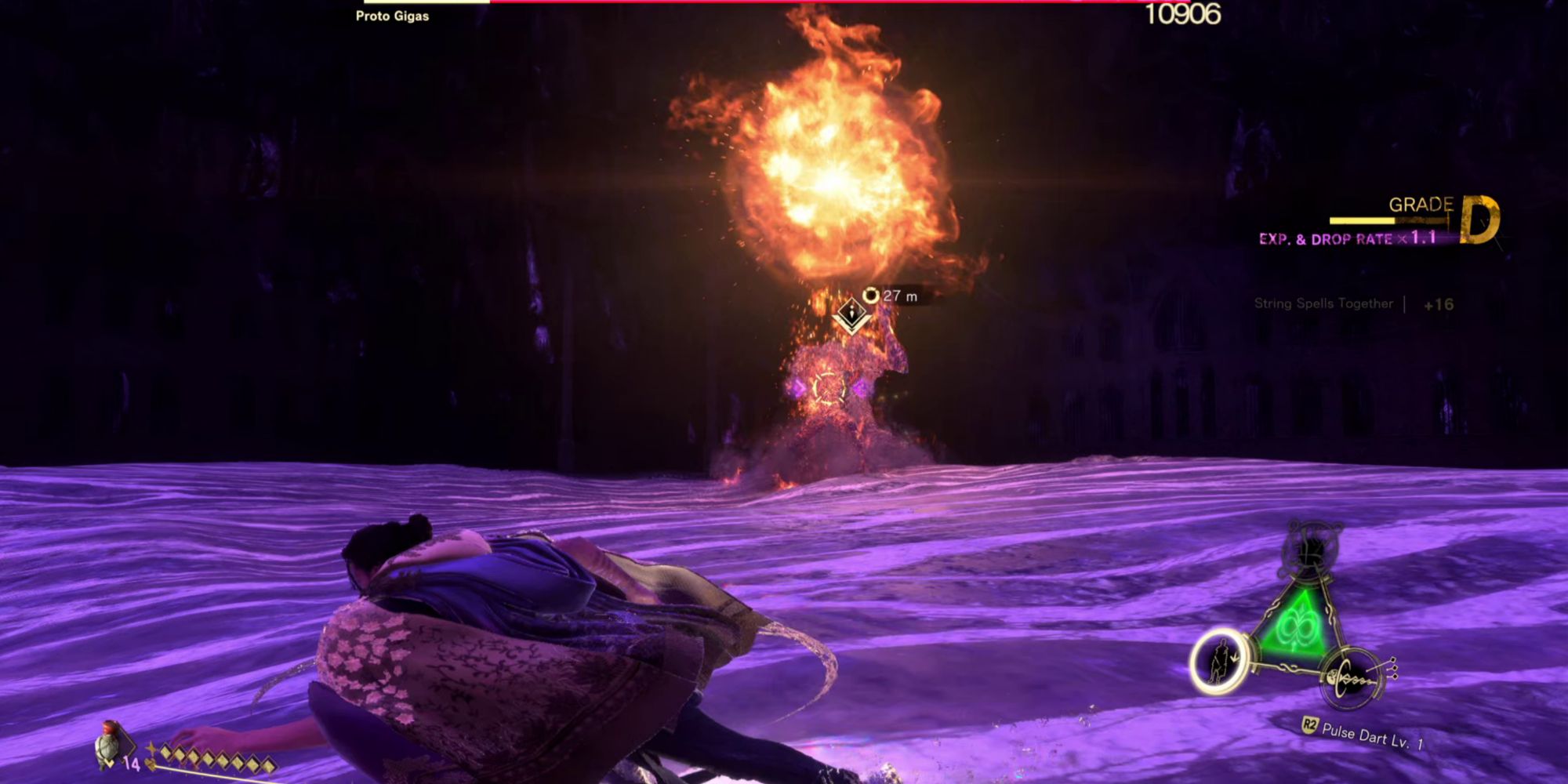 Forspoken Junoon Locked Labyrinth - Proto Gigas fireball attack