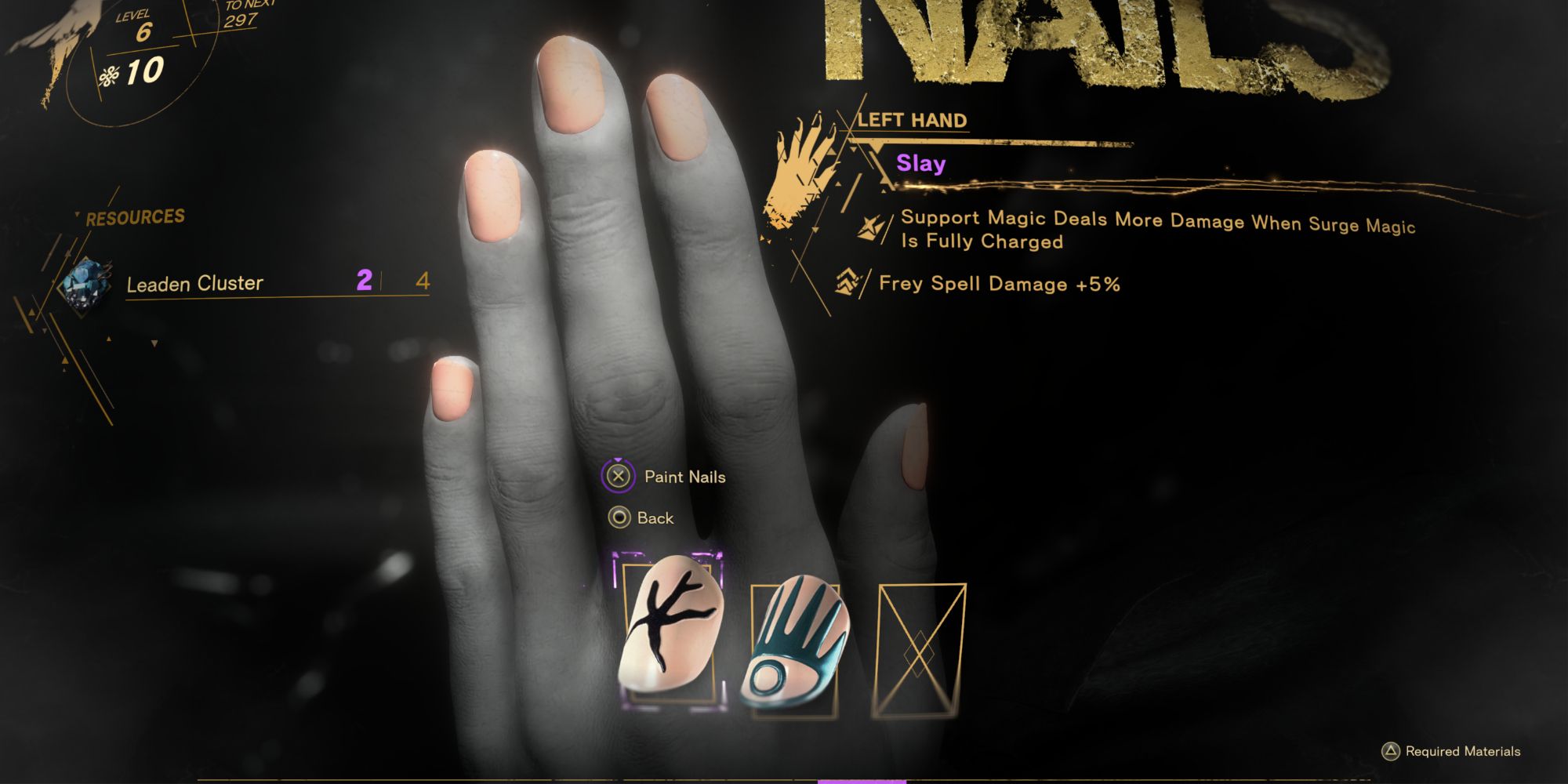 Forspoken - Nail Menu