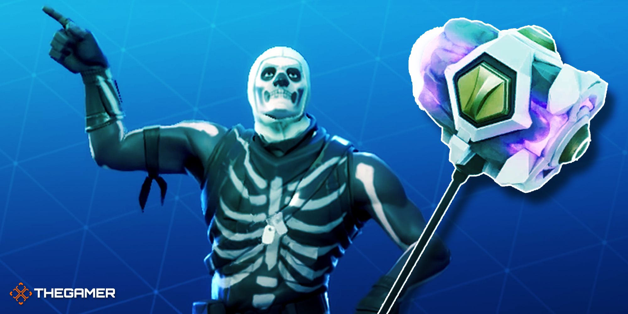 fortnite skeleton skin and shockwave hammer