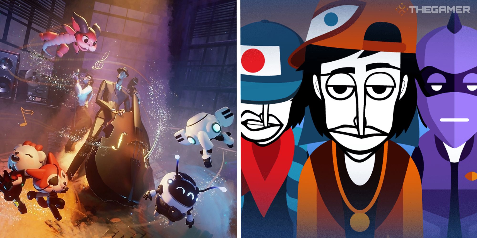 split image showing promotional material from dreams and incredibox