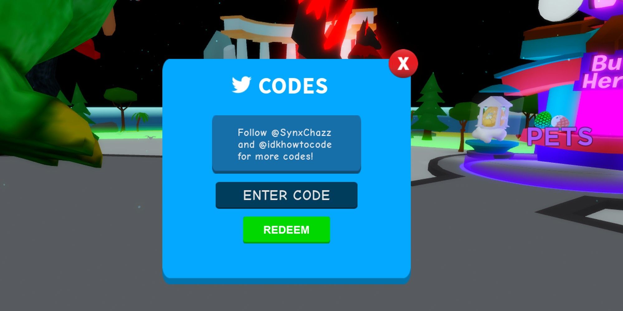 Get Huge Simulator Codes Redeem Page