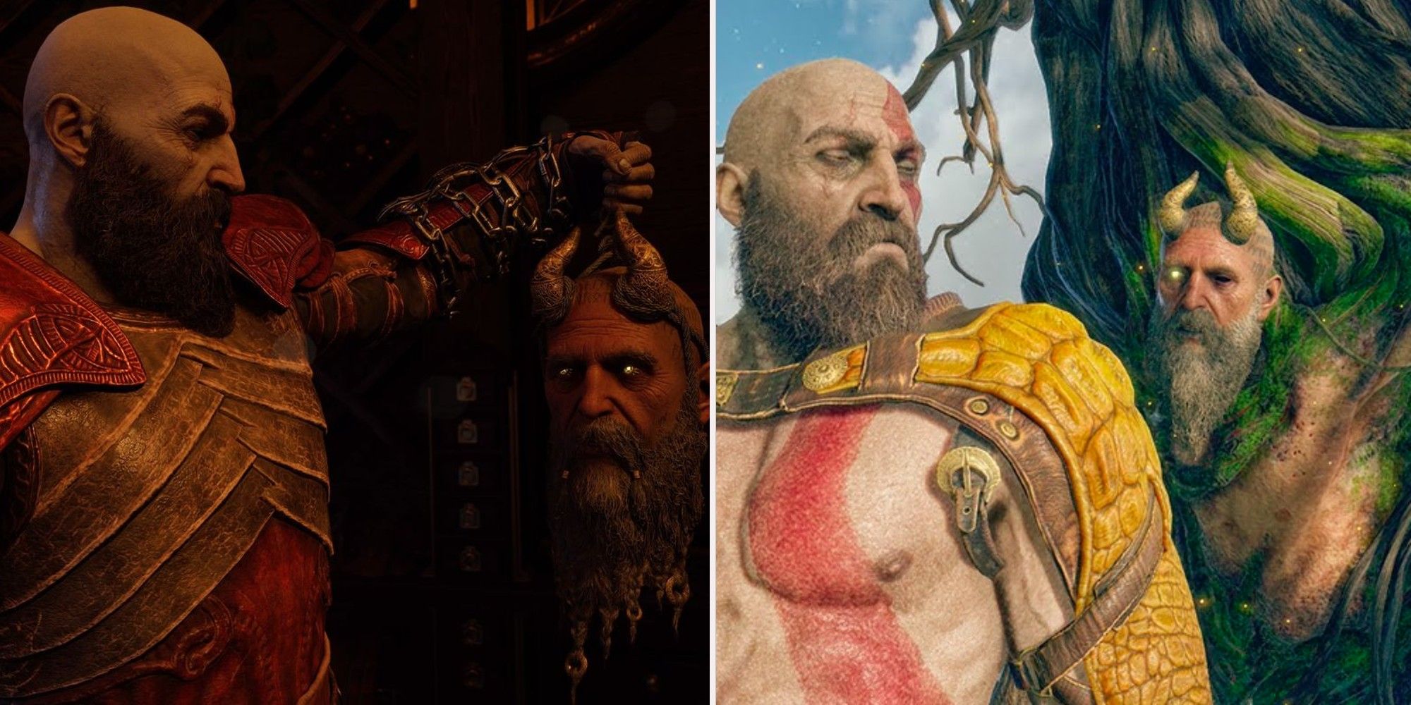 God of War - Kratos and Mimir hanging out