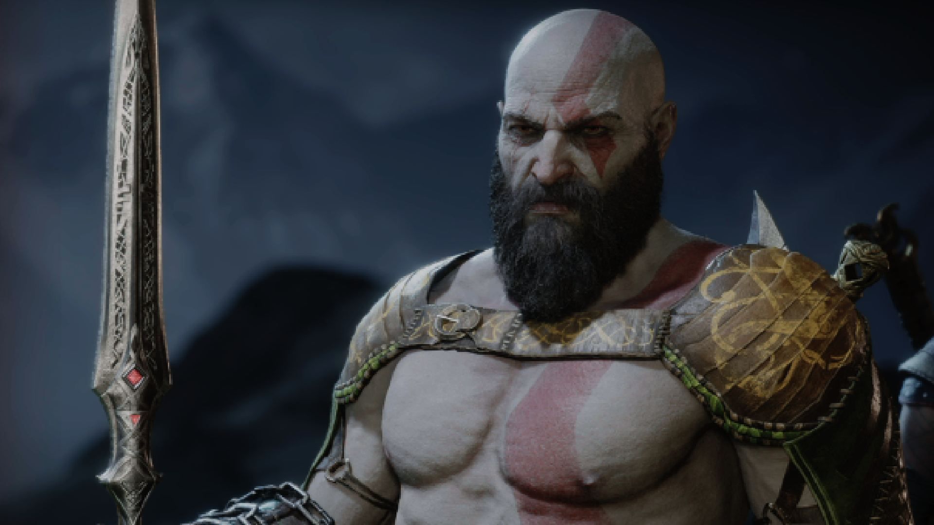 God Of War Ragnarok Kratos Holding the Draupnir Spear