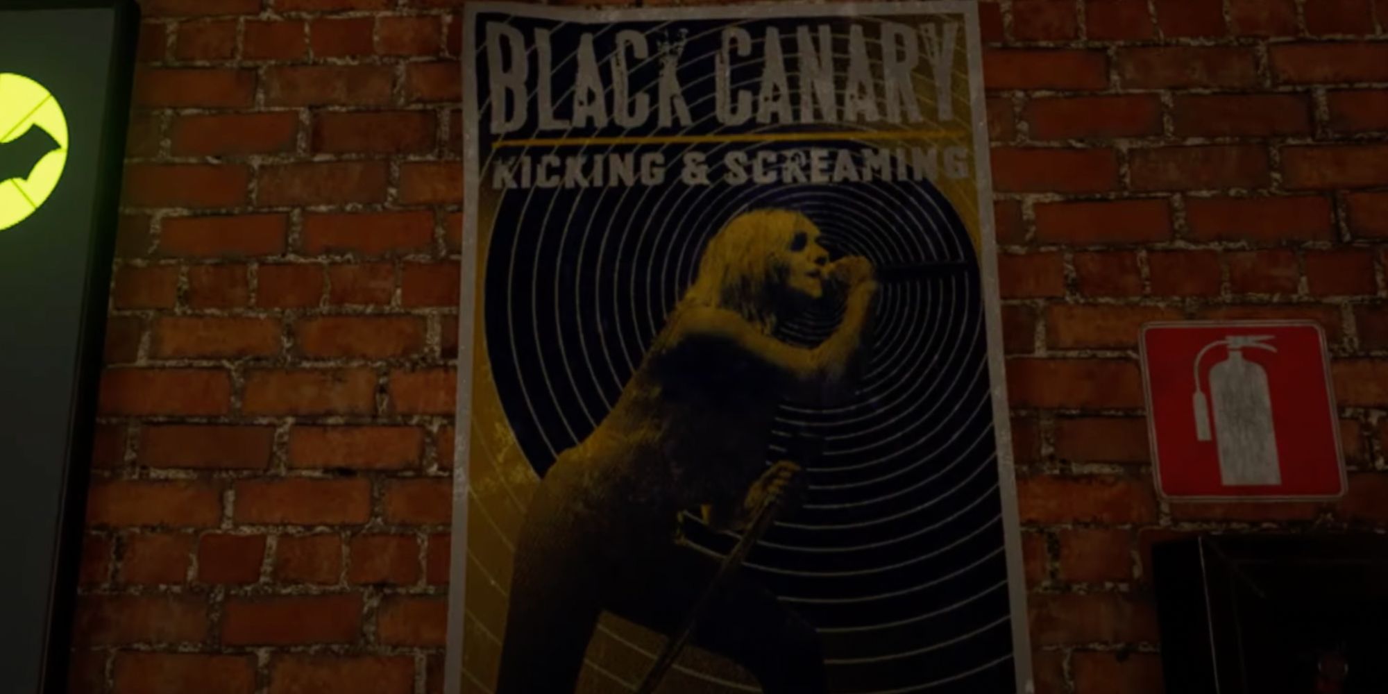 gotham knights black canary kicking and screaming poster in the belfry