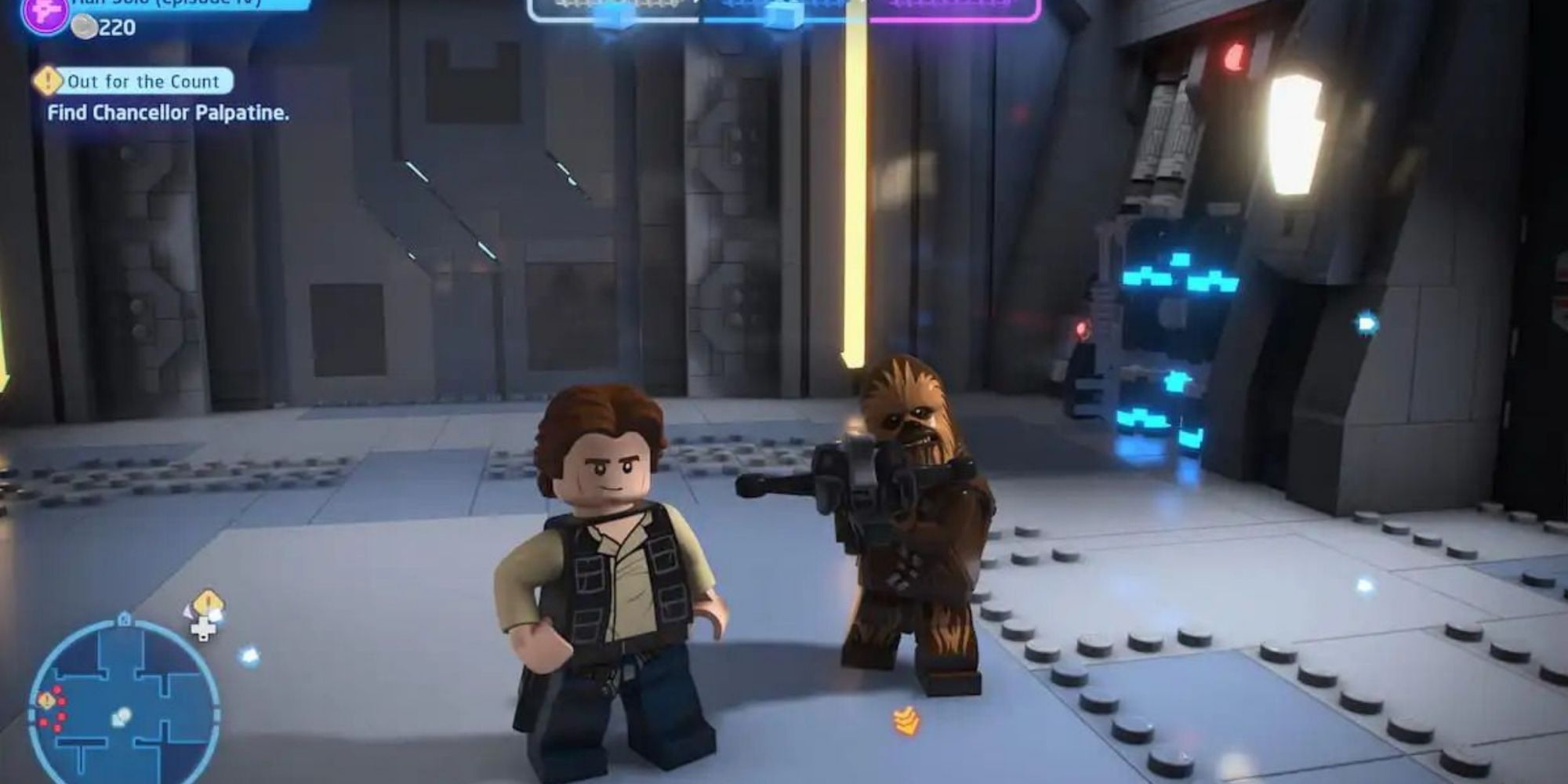 Han Solo and Chewbacca in Lego Star Wars The Skywalker Saga