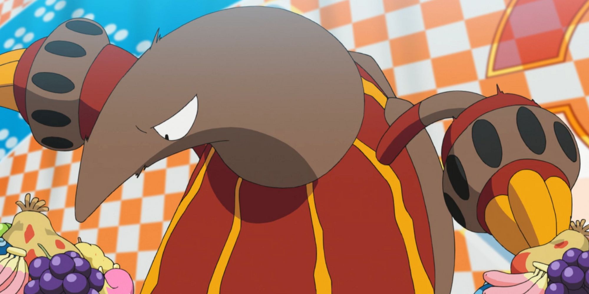 Heatmor in Pokemon Anime Eating Contest