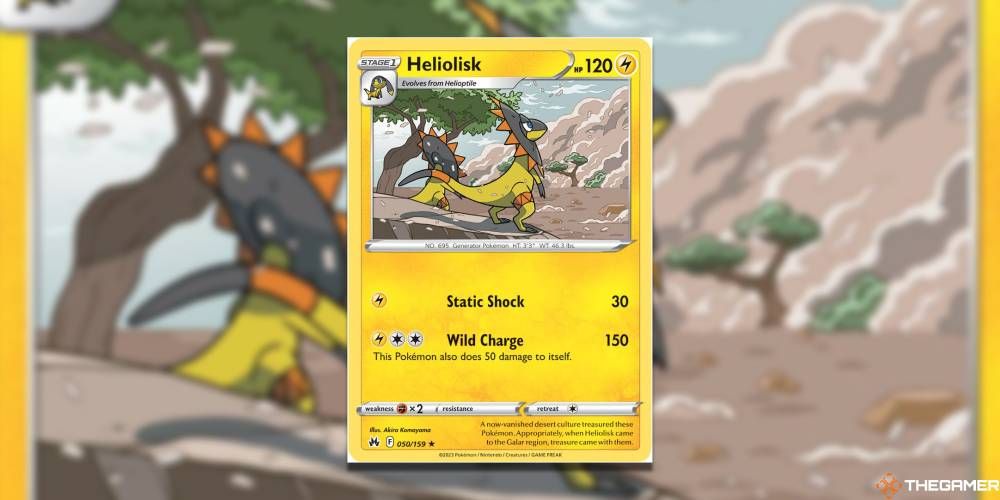 Heliolisk Crown Zenith card from the Pokemon Crown Zenith TCG set